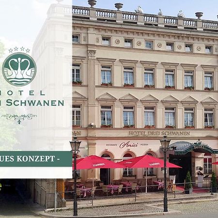 Hotel Drei Schwanen - Ristorante Due Fratelli Hohenstein-Ernstthal Exteriör bild