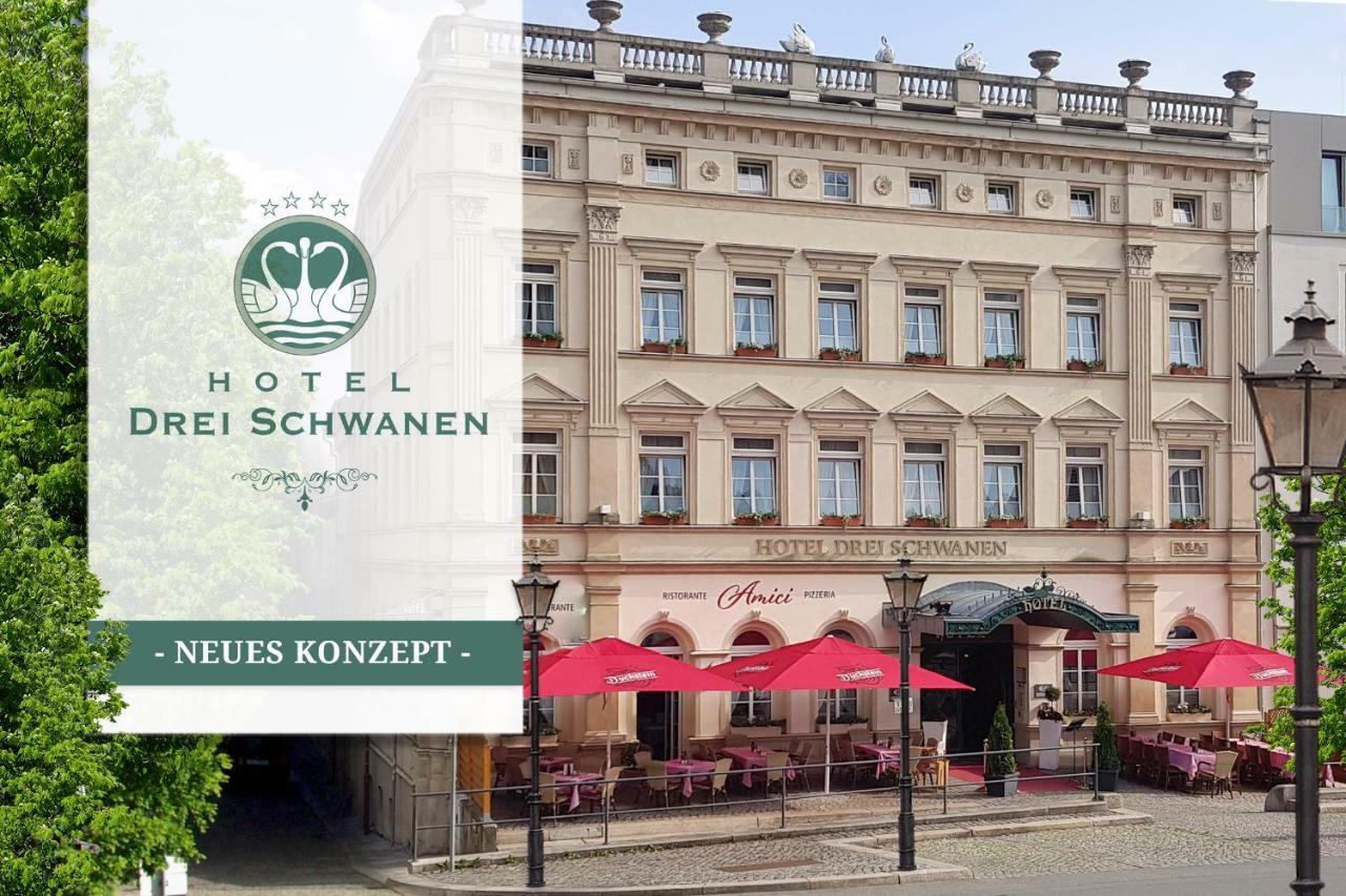 Hotel Drei Schwanen - Ristorante Due Fratelli Hohenstein-Ernstthal Exteriör bild